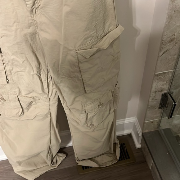 Womens wide leg cargo pants Forever 21 brand size large - Picture 4 of 8